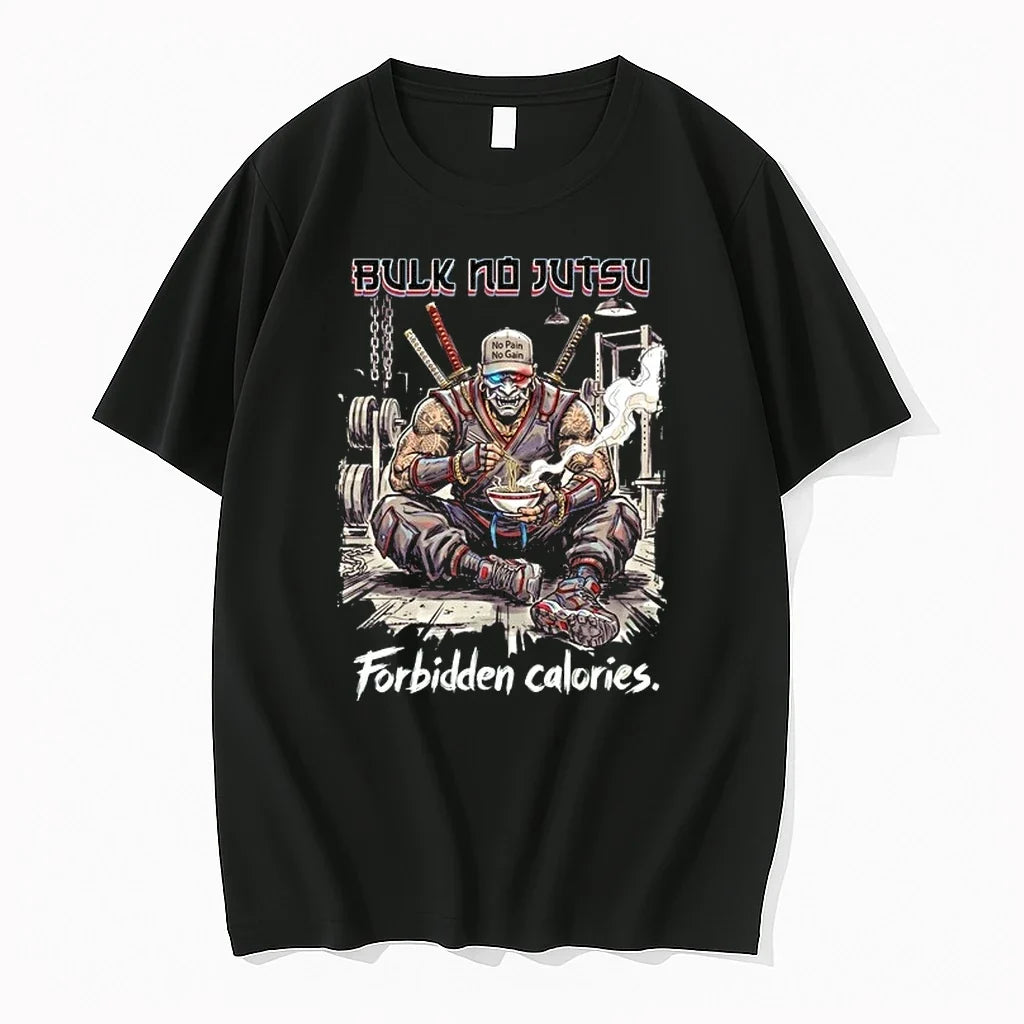 Ninja Bulk No Jutsu No Pain No Gain Forbidden Calories 0 Tshirts Sweater Unisex T-shirt, Sweatshirt, Hoodie, Long Sleeve Tee - T-Shirt, Sweatshirt, Hoodie