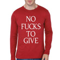 No Fucks Give Red Full Sleeve T-Shirts, Hoodie, Sweatshirt - T-Shirt, Sweatshirt, Hoodie