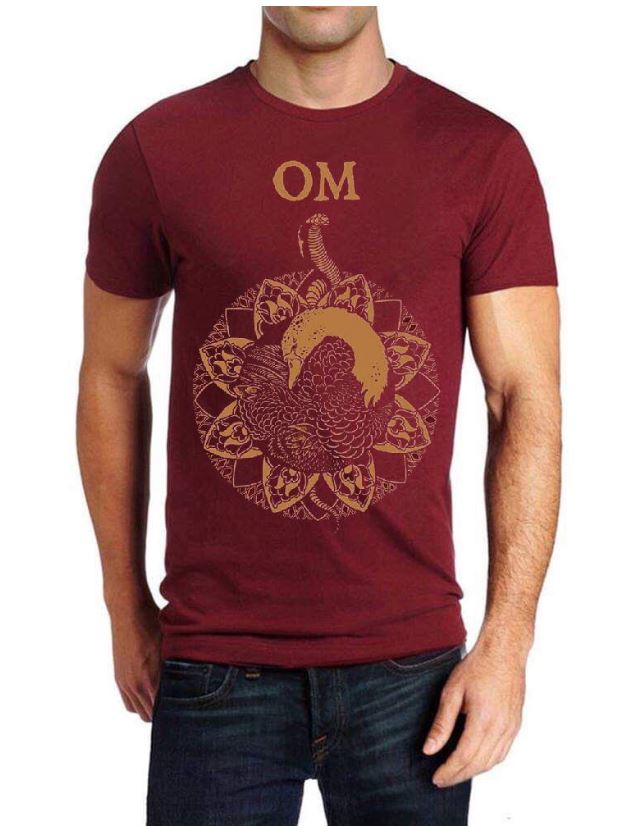 Om Maroon Half Sleeve T-Shirts, Hoodie, Sweatshirt - T-Shirt, Sweatshirt, Hoodie