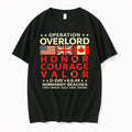 Operation Overlord Honor Courage Valor D Day 6644 Normandy Beaches 0 Tshirts Sweater Unisex T-shirt, Sweatshirt, Hoodie, Long Sleeve Tee - T-Shirt, Sweatshirt, Hoodie