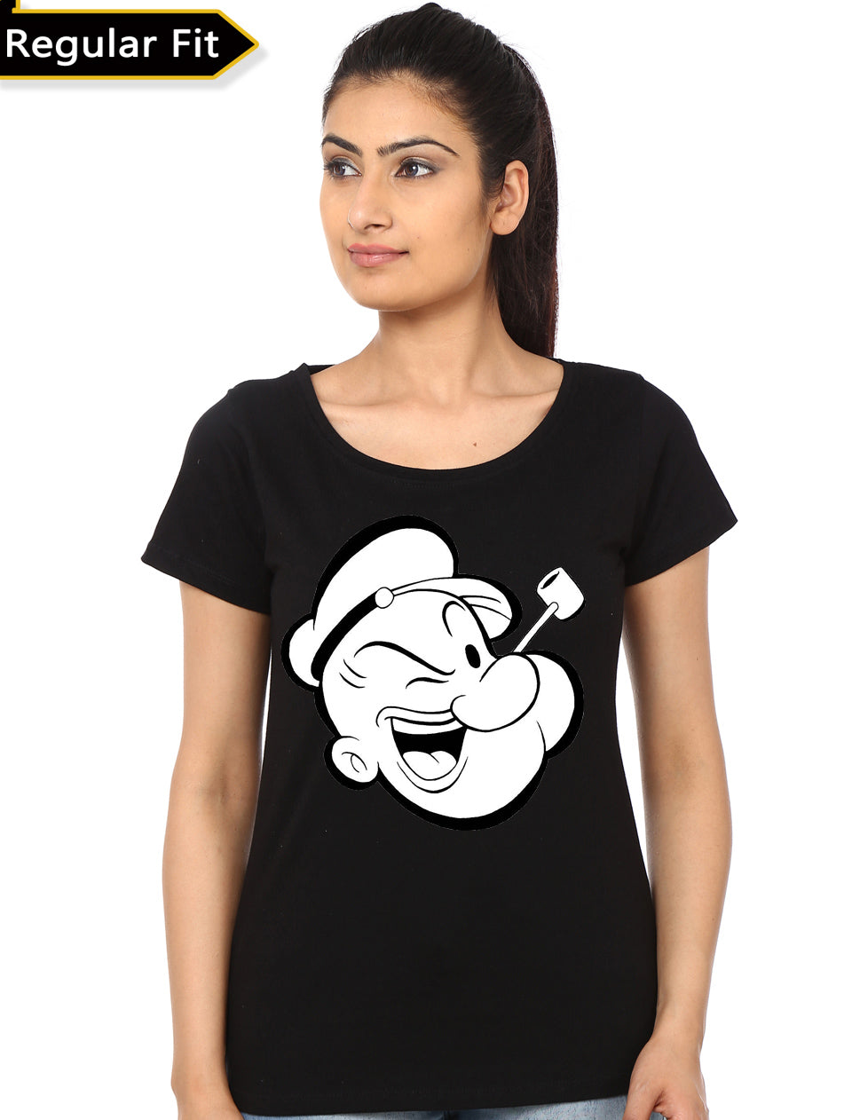 Popeye GirlS Black T-Shirts, Hoodie, Sweatshirt - T-Shirt, Sweatshirt, Hoodie