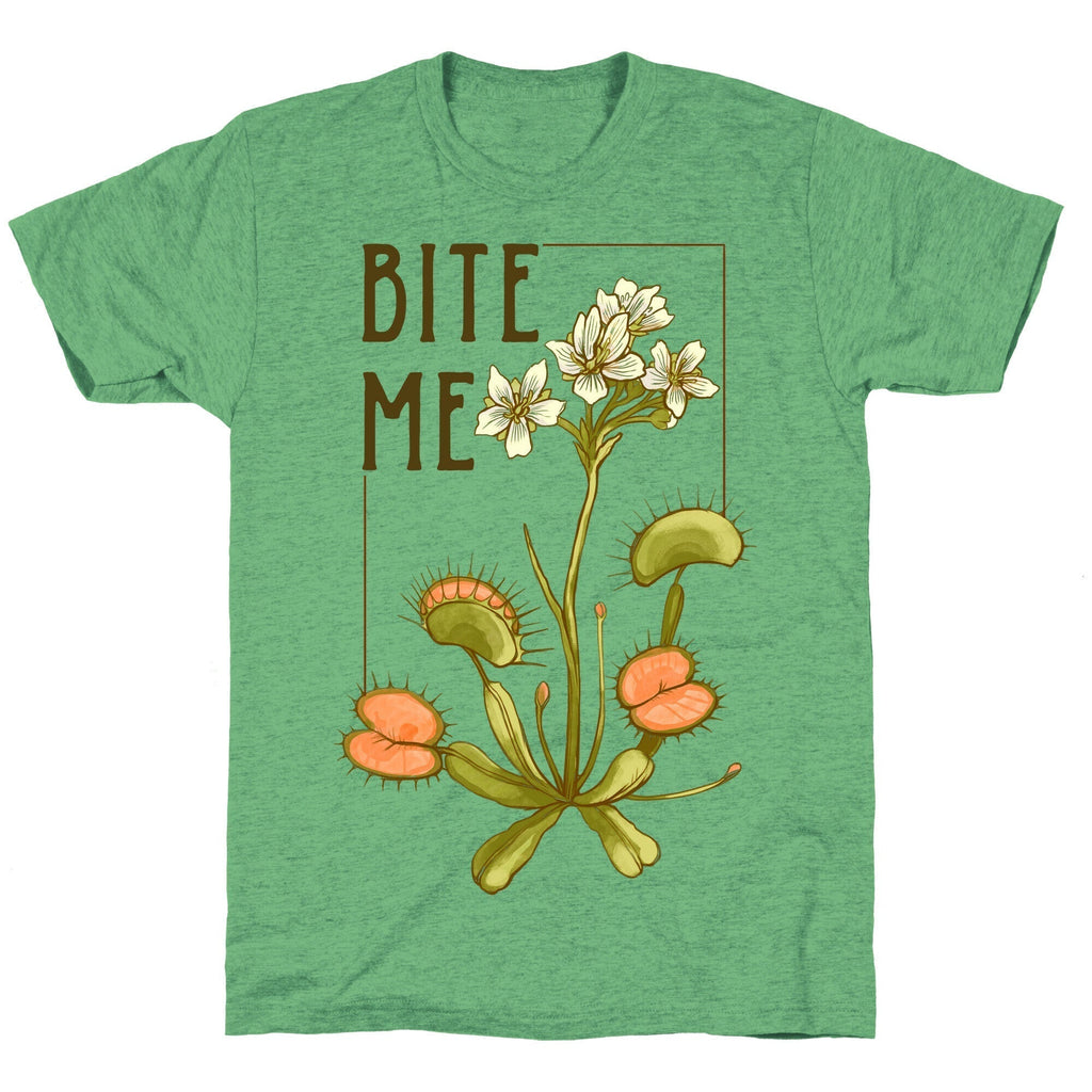 Bite Me Venus Flytrap Triblend T-Shirts, Hoodie, Sweatshirt - T-Shirt, Sweatshirt, Hoodie