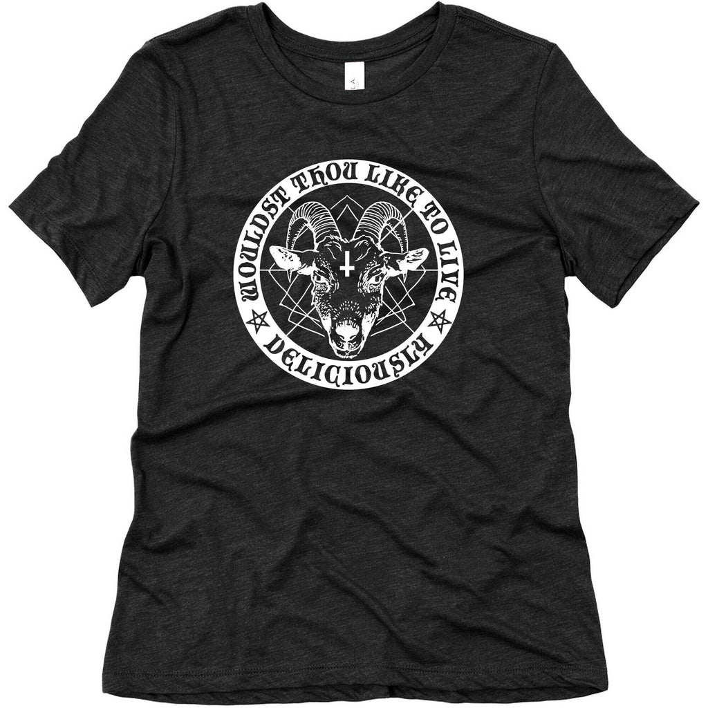 Black Philip: Wouldst Thou Like Live Deliciously Triblend T-Shirts, Hoodie, Sweatshirt - T-Shirt, Sweatshirt, Hoodie