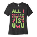 All I Want Is UwU Cotton T-Shirts, Hoodie, Sweatshirt - T-Shirt, Sweatshirt, Hoodie