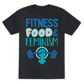 Fitness Food Feminism Triblend T-Shirts, Hoodie, Sweatshirt - T-Shirt, Sweatshirt, Hoodie