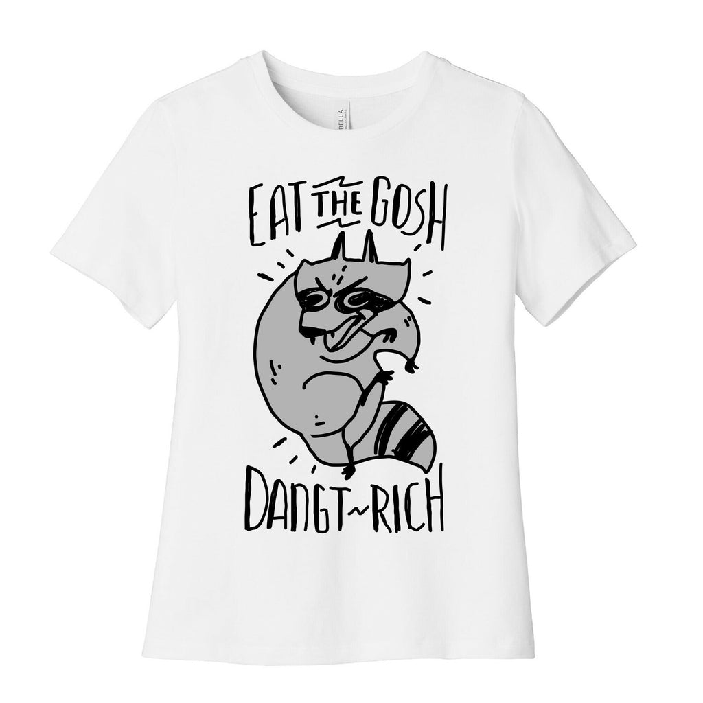 Eat GOSH DaNGT RICH Raccoon Cotton T-Shirts, Hoodie, Sweatshirt - T-Shirt, Sweatshirt, Hoodie