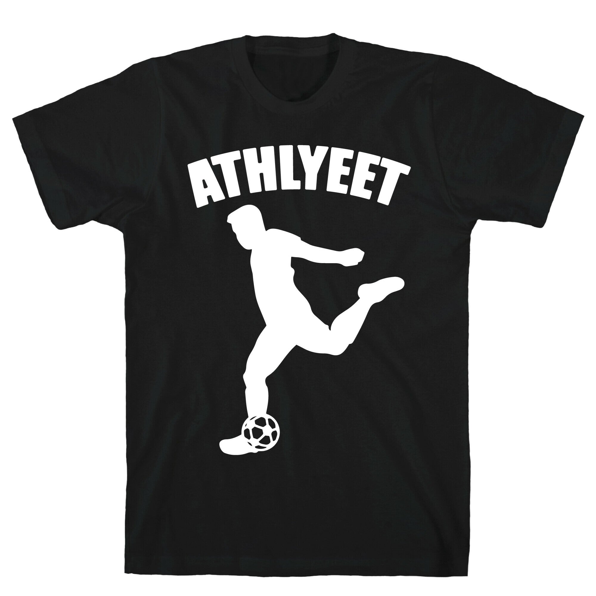Athlyeet Soccer White Print T-Shirts, Hoodie, Sweatshirt - T-Shirt, Sweatshirt, Hoodie