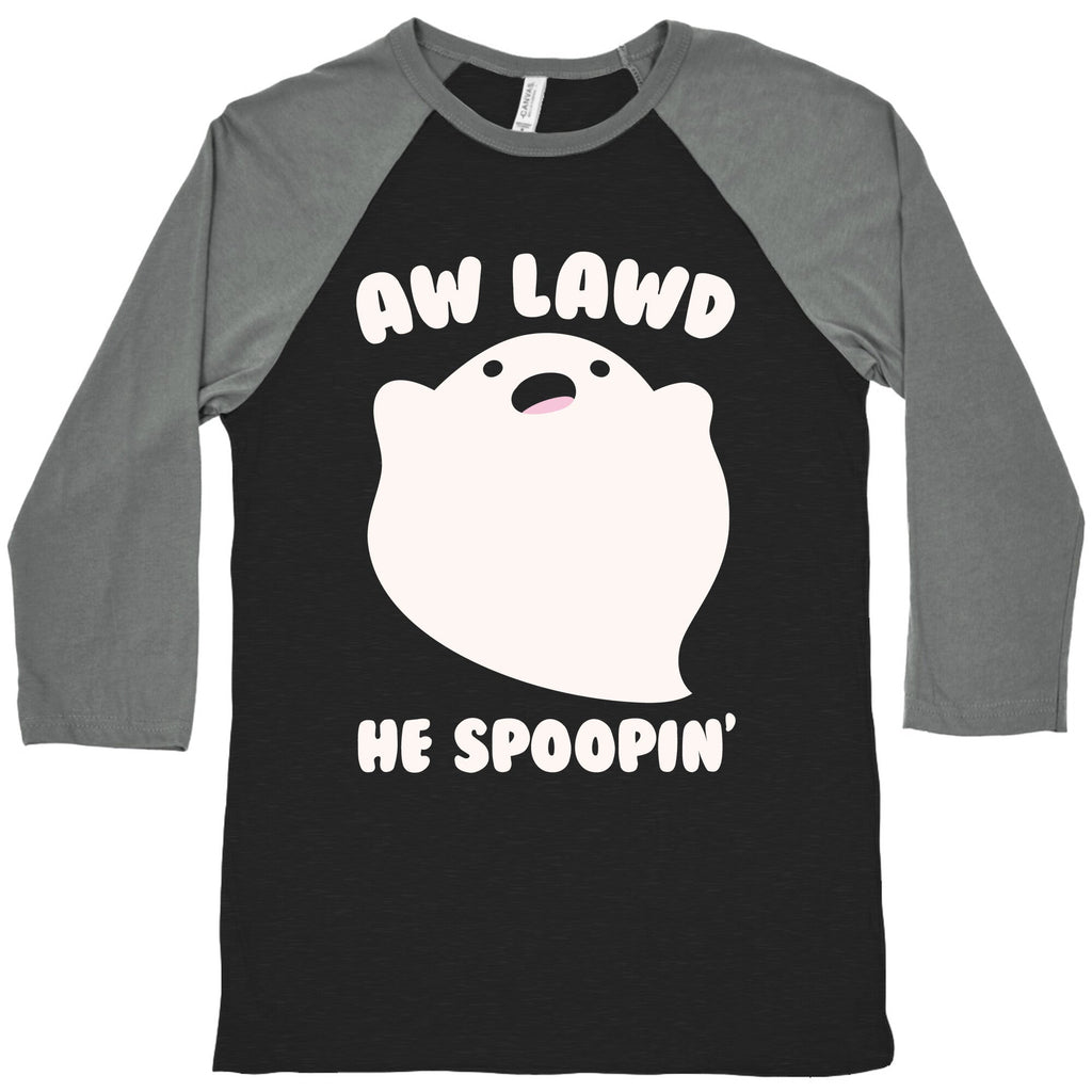 Aw Lawd He Spoopin' Ghost Parody White Print Baseball T-Shirts, Hoodie, Sweatshirt - T-Shirt, Sweatshirt, Hoodie