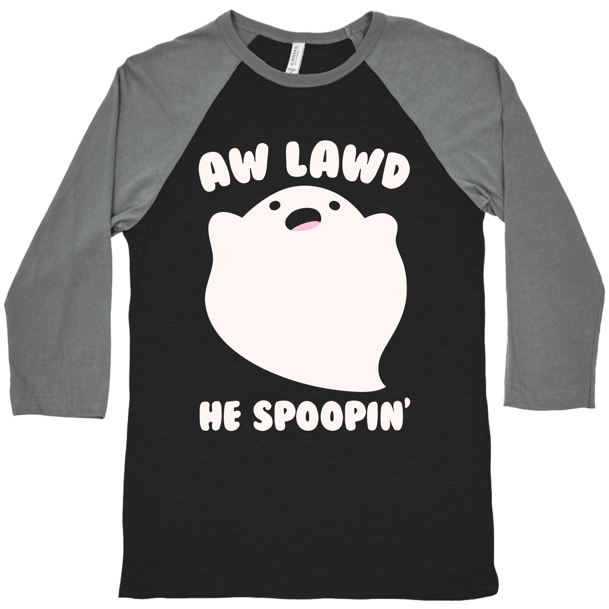 Aw Lawd He Spoopin' Ghost Parody White Print Baseball T-Shirts, Hoodie, Sweatshirt - T-Shirt, Sweatshirt, Hoodie
