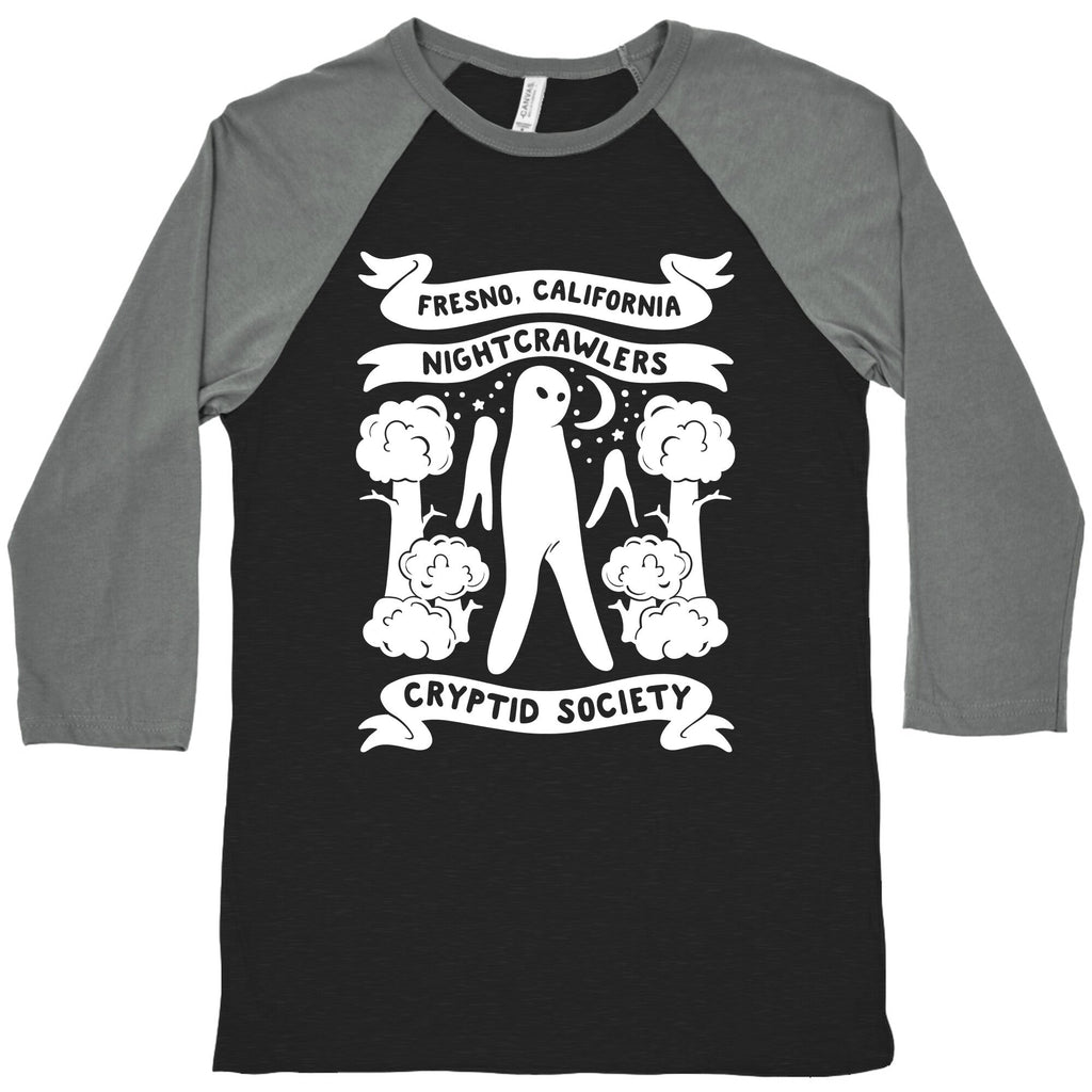 Fresno Nightcrawlers Cryptid Society White Print Baseball T-Shirts, Hoodie, Sweatshirt - T-Shirt, Sweatshirt, Hoodie
