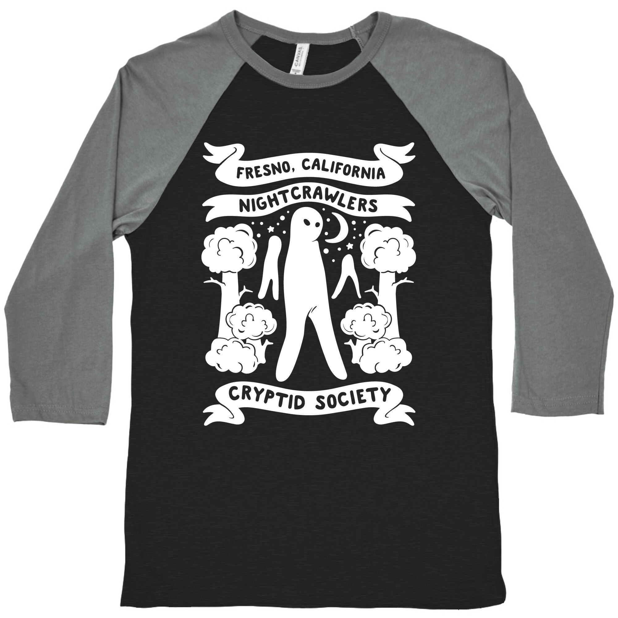 Fresno Nightcrawlers Cryptid Society White Print Baseball T-Shirts, Hoodie, Sweatshirt - T-Shirt, Sweatshirt, Hoodie