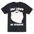 Aw Lawd He Spoopin' Ghost Parody White Print Triblend T-Shirts, Hoodie, Sweatshirt - T-Shirt, Sweatshirt, Hoodie
