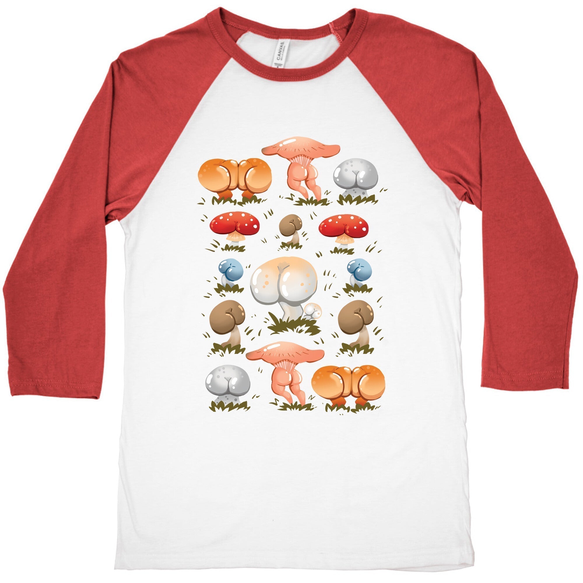 Butt Mushroom Pattern Baseball T-Shirts, Hoodie, Sweatshirt - T-Shirt, Sweatshirt, Hoodie