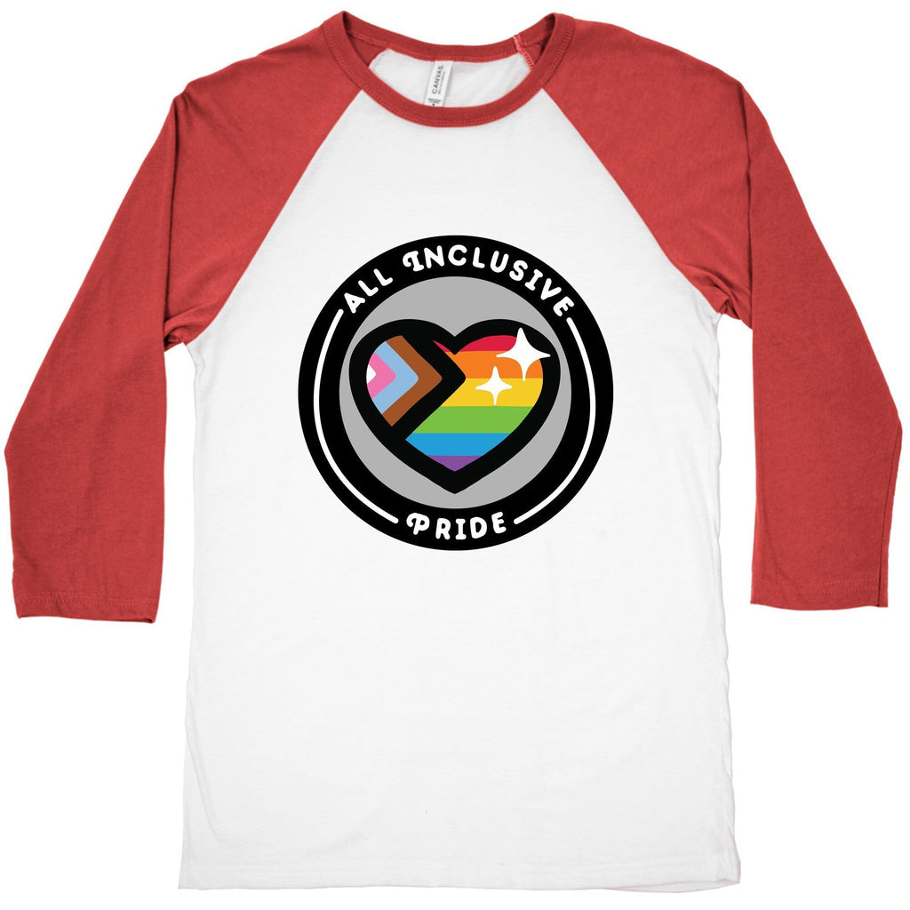 All Inclusive Pride Patch Baseball T-Shirts, Hoodie, Sweatshirt - T-Shirt, Sweatshirt, Hoodie