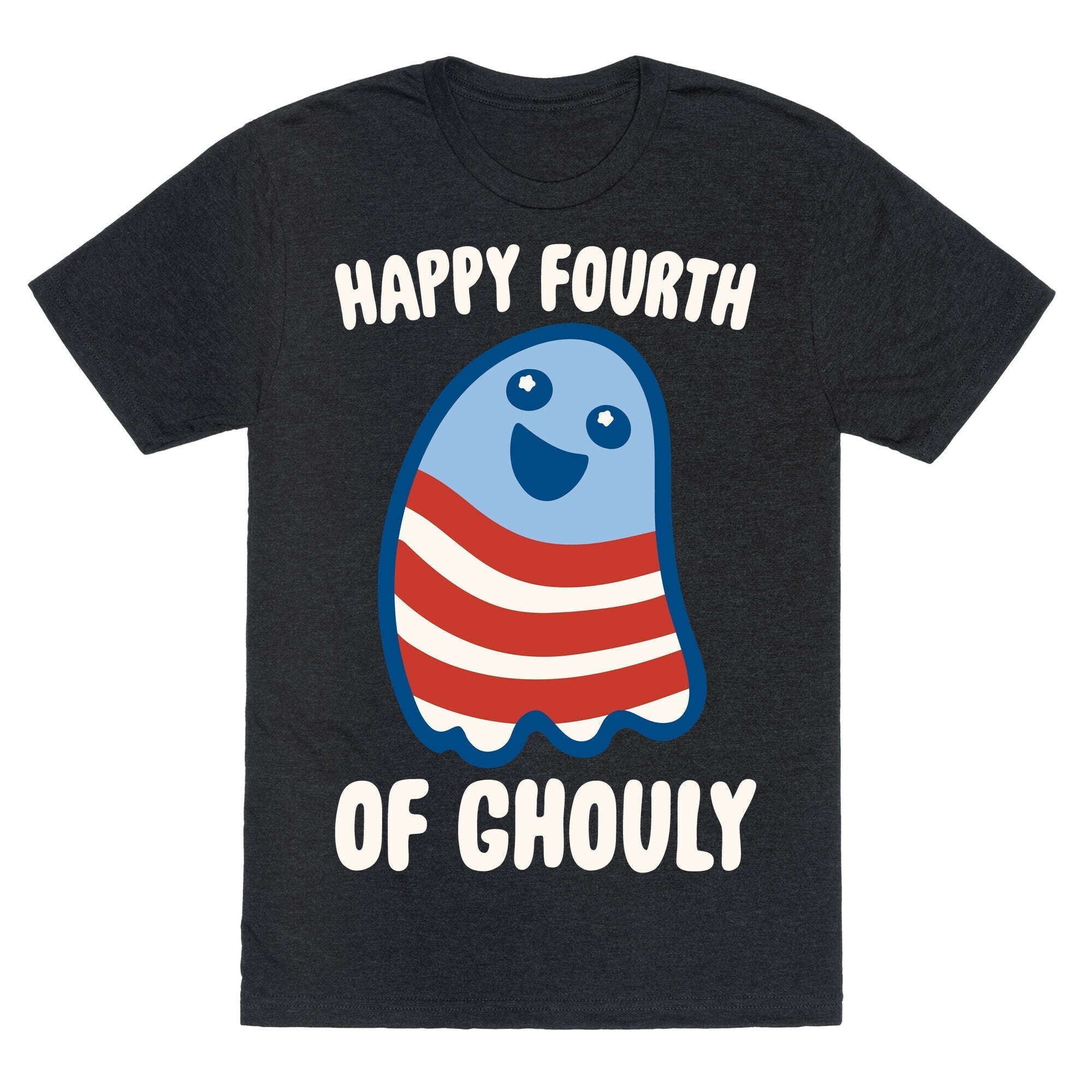Happy Fourth Ghouly White Print Triblend T-Shirts, Hoodie, Sweatshirt - T-Shirt, Sweatshirt, Hoodie