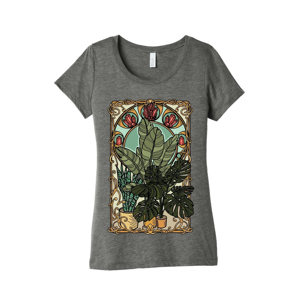 Art Nouveau House Plants Triblend T-Shirts, Hoodie, Sweatshirt - T-Shirt, Sweatshirt, Hoodie