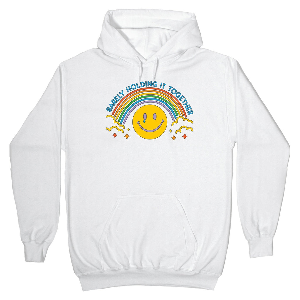 Barely Holding Together Rainbow Smiley Style001 T-Shirts, Hoodie, Sweatshirt - T-Shirt, Sweatshirt, Hoodie