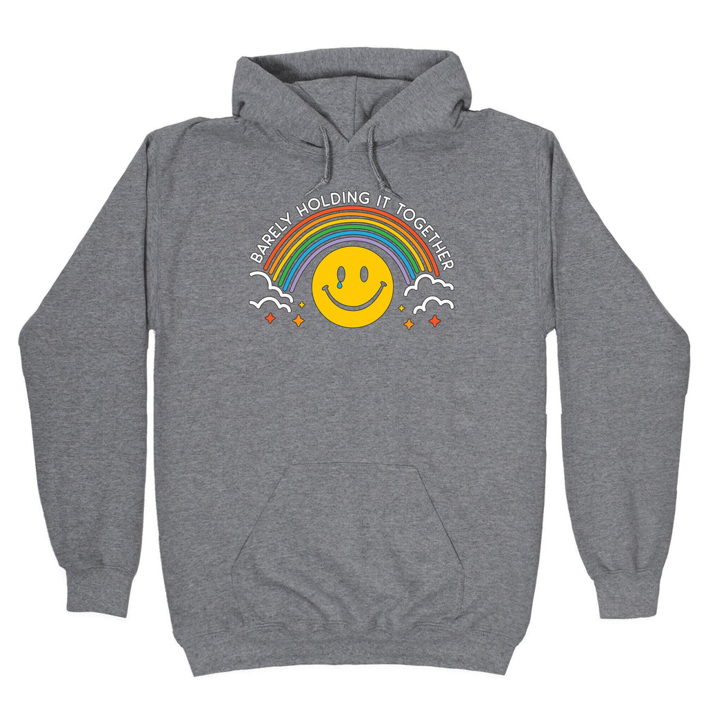 Barely Holding Together Rainbow Smiley T-Shirts, Hoodie, Sweatshirt - T-Shirt, Sweatshirt, Hoodie