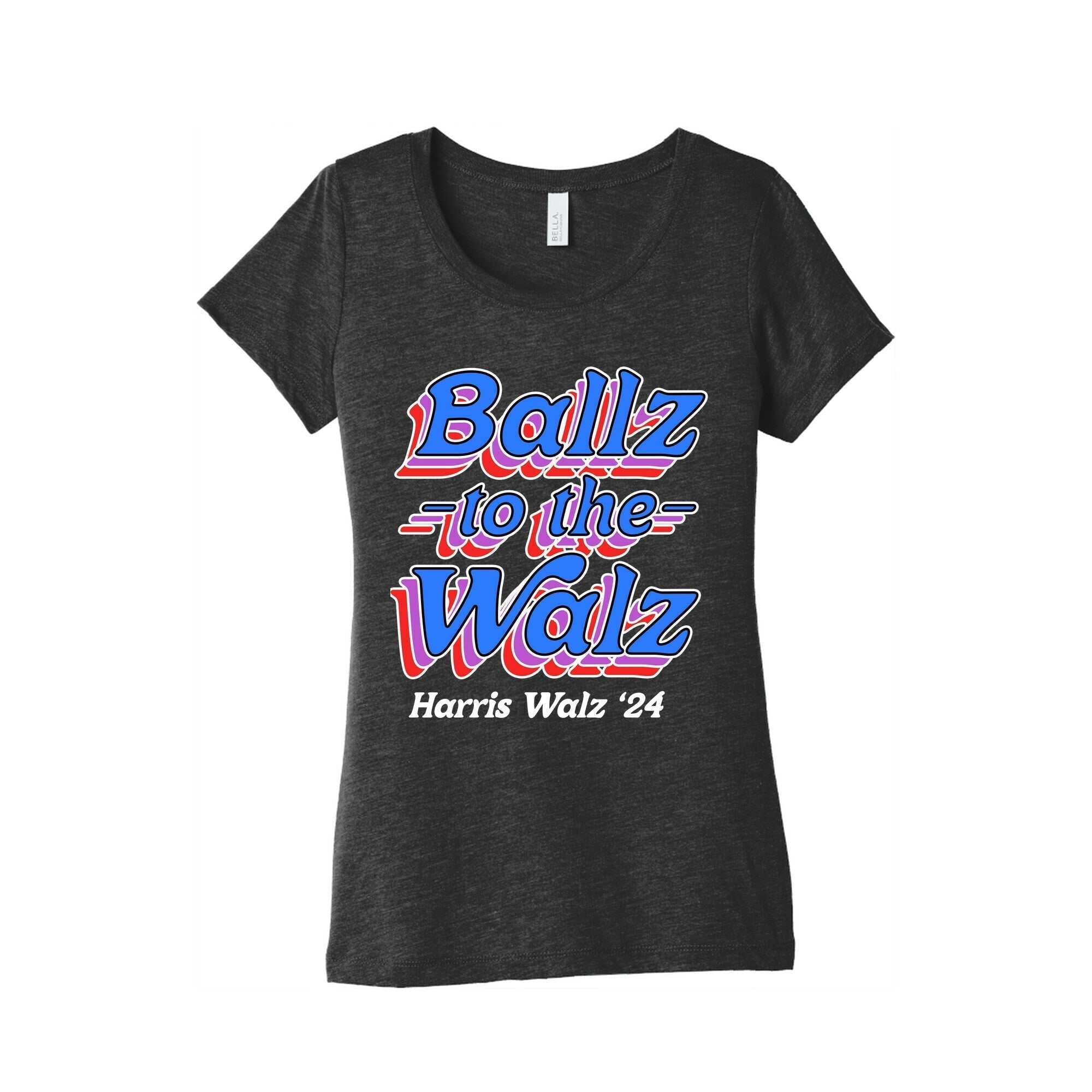 Ballz Walz (Harris Walz 2024) Triblend Style001 T-Shirts, Hoodie, Sweatshirt - T-Shirt, Sweatshirt, Hoodie