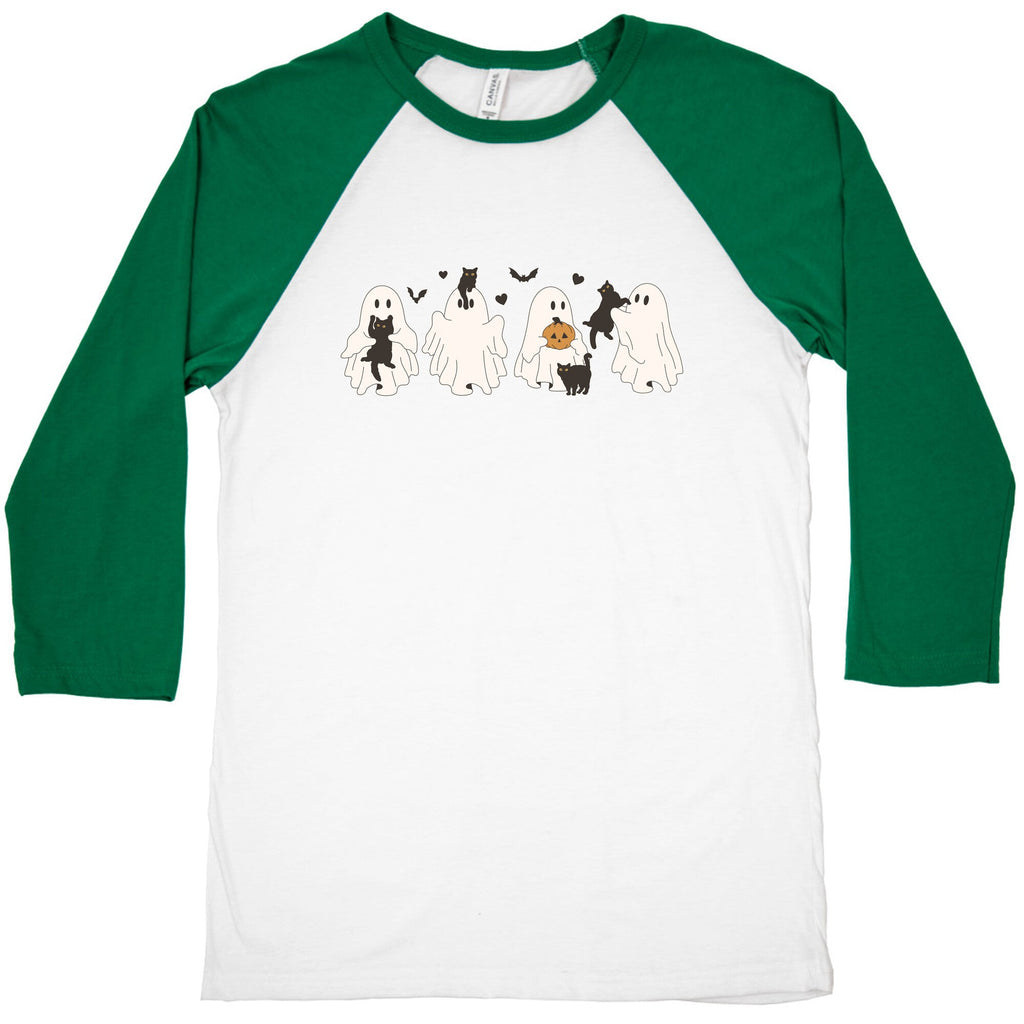 Cute Ghost Cats Baseball T-Shirts, Hoodie, Sweatshirt - T-Shirt, Sweatshirt, Hoodie