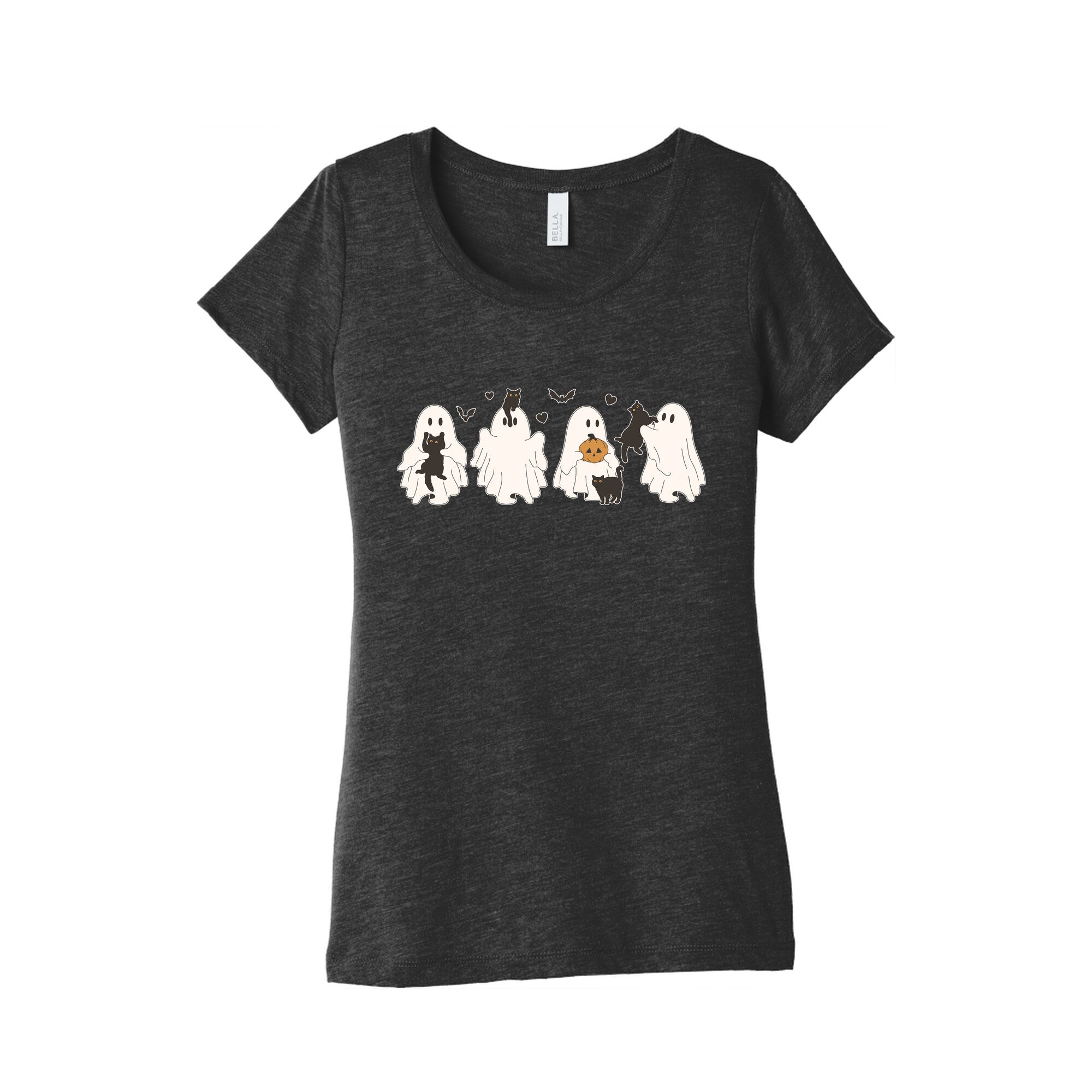 Cute Ghost Cats Triblend T-Shirts, Hoodie, Sweatshirt - T-Shirt, Sweatshirt, Hoodie