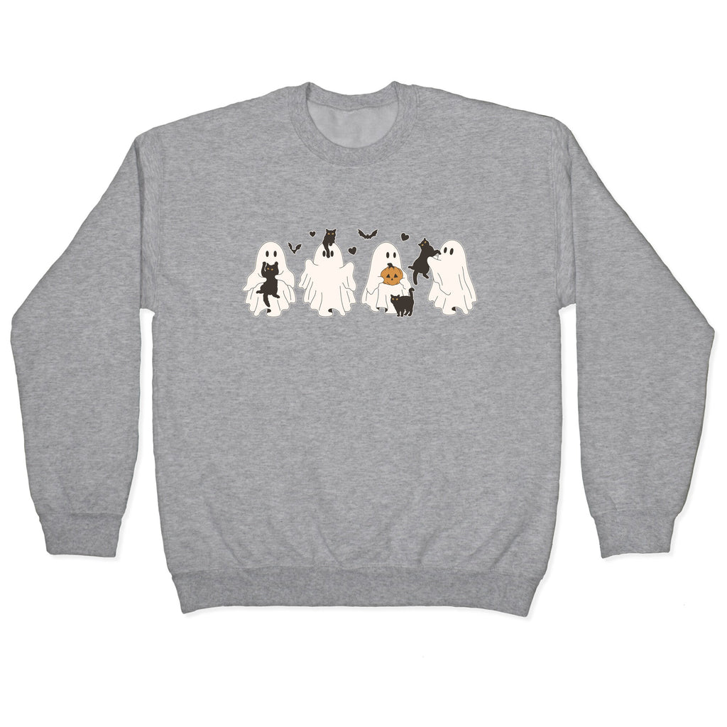 Cute Ghost Cats T-Shirts, Hoodie, Sweatshirt - T-Shirt, Sweatshirt, Hoodie