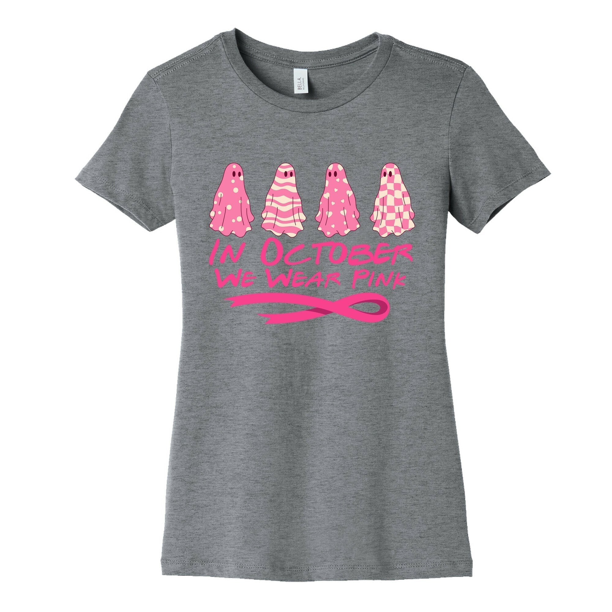 Ghost October Breast Cancer Awareness Cotton T-Shirts, Hoodie, Sweatshirt - T-Shirt, Sweatshirt, Hoodie