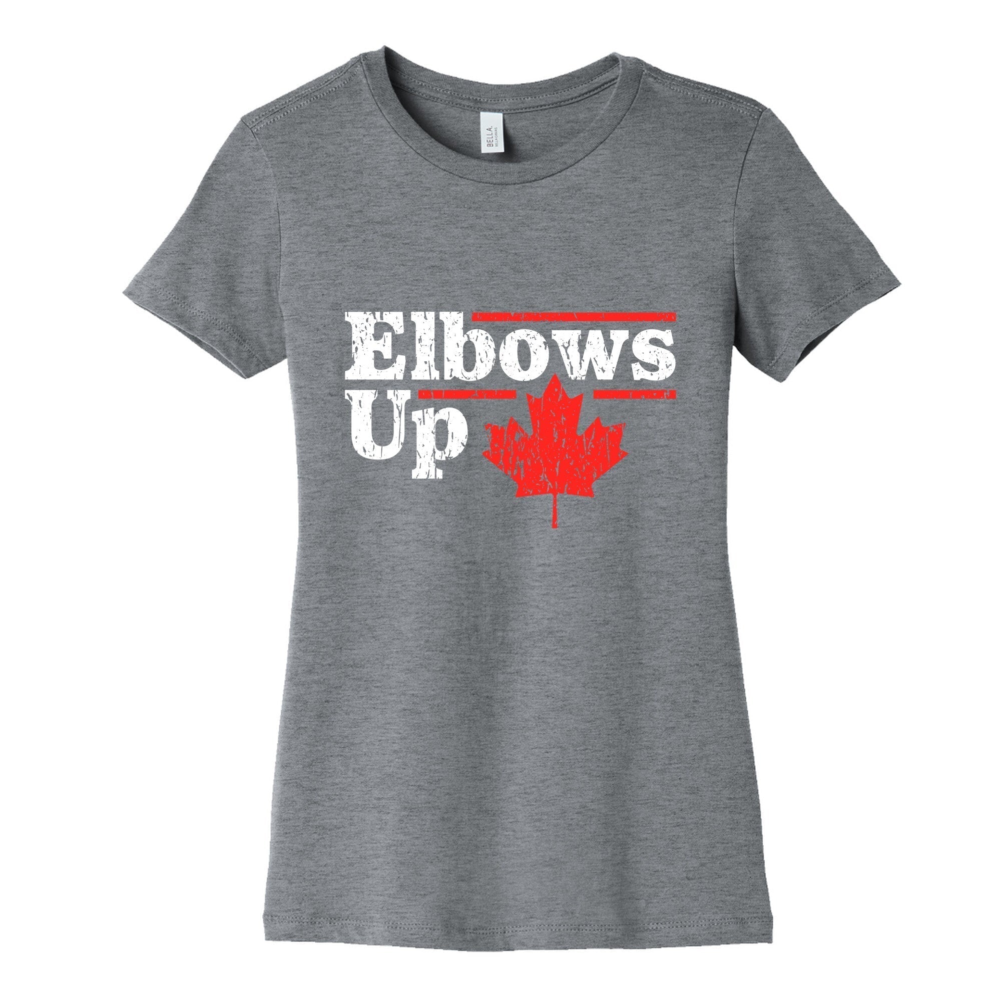 Elbows Up Canada Leaf Cotton T-Shirts, Hoodie, Sweatshirt - T-Shirt, Sweatshirt, Hoodie