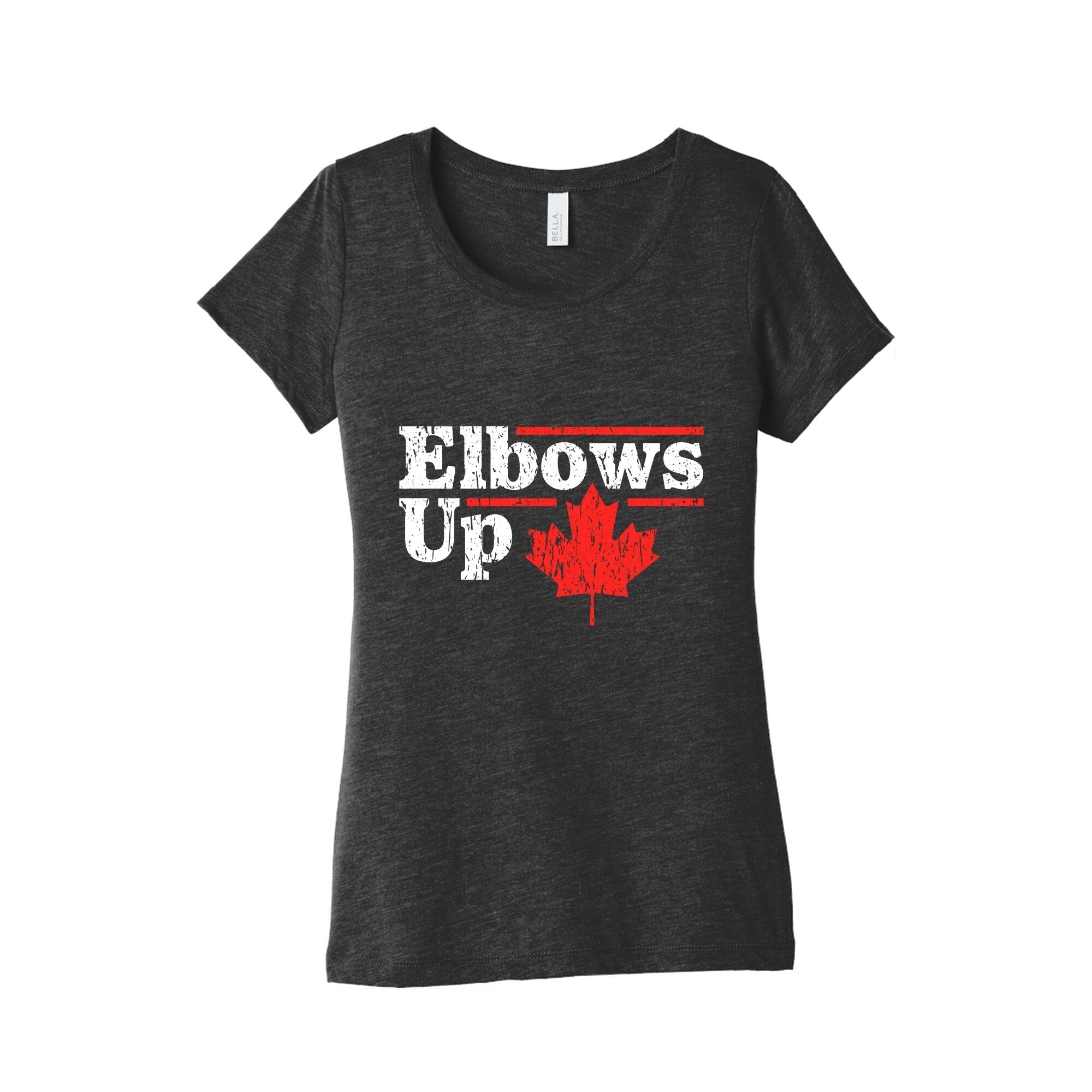 Elbows Up Canada Leaf Triblend T-Shirts, Hoodie, Sweatshirt - T-Shirt, Sweatshirt, Hoodie