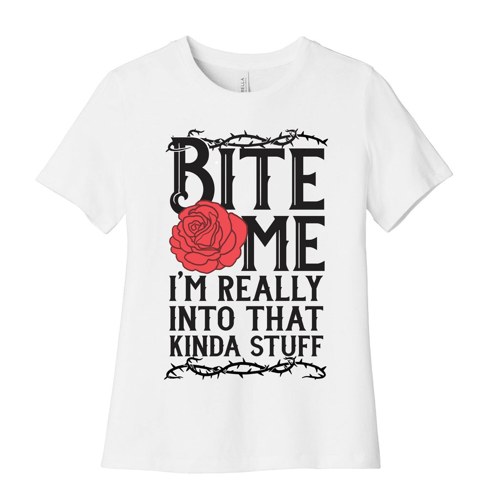 Bite Me I'M Really That Kinda Stuff Cotton T-Shirts, Hoodie, Sweatshirt - T-Shirt, Sweatshirt, Hoodie