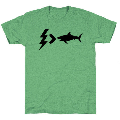 Electrocution Over Shark Trump Triblend T-Shirts, Hoodie, Sweatshirt - T-Shirt, Sweatshirt, Hoodie