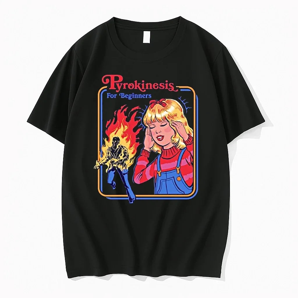 Pyrokinesis For Geginners Fire Girl 0 Tshirts Sweater Unisex T-shirt, Sweatshirt, Hoodie, Long Sleeve Tee - T-Shirt, Sweatshirt, Hoodie