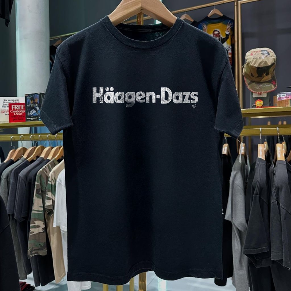 90s HAAGEN DAZS ULTRA RARE WASHED BLACK T-Shirts, Hoodie, Sweatshirt - T-Shirt, Sweatshirt, Hoodie