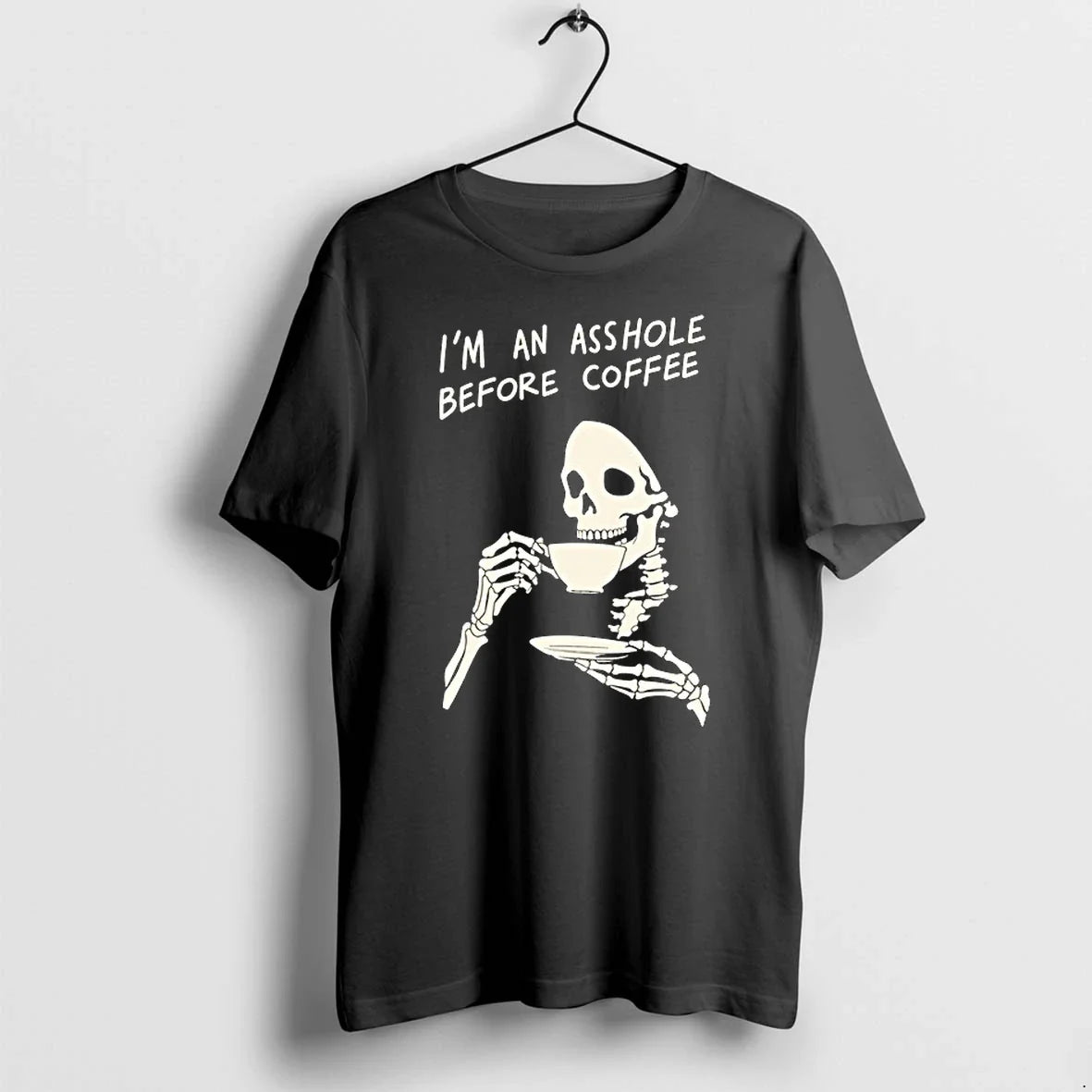 Reaper Im An Asshole Before Coffee 0 Tshirts Sweater Unisex T-shirt, Sweatshirt, Hoodie, Long Sleeve Tee - T-Shirt, Sweatshirt, Hoodie