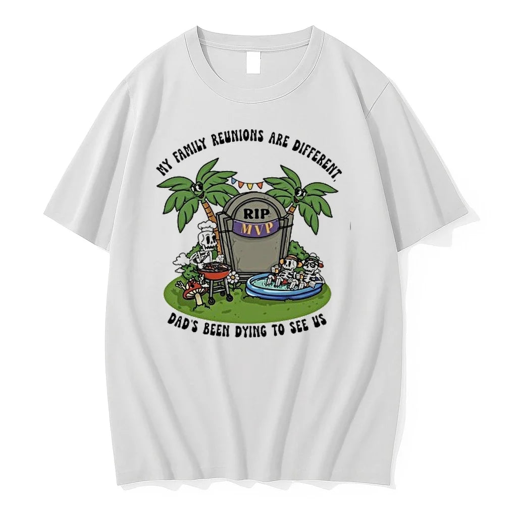 Rip Mvp My Family Reunions Are Different Dads Been Dying To See Us 0 Tshirts Unisex T-shirt, Sweatshirt, Hoodie, Long Sleeve Tee - T-Shirt, Sweatshirt, Hoodie