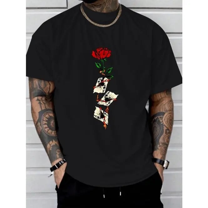 Rose Print Comfortable Soft Shirt Casual Short Sleeve Summer Made USA T-Shirts, Hoodie, Sweatshirt - T-Shirt, Sweatshirt, Hoodie