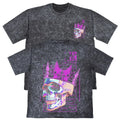 Iridescent Skull Crown Unisex Mens Carbon Grey 240gsm French Terry T-Shirt Go... Unisex T-shirt, Sweatshirt, Hoodie, Long Sleeve Tee - T-Shirt, Sweatshirt, Hoodie