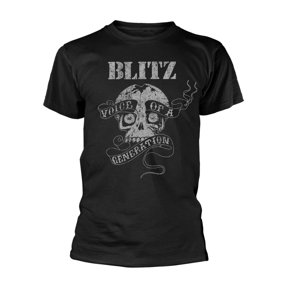 Blitz - VOICE OF A GENERATION - New Official BLACK T SHIRT : punk , oi Unisex T-shirt, Sweatshirt, Hoodie, Long Sleeve Tee - T-Shirt, Sweatshirt, Hoodie