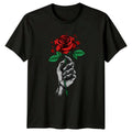 Love Endures Skeleton Hand Rose T-Shirt Skeleton Rose Gothic Romance Gift Unisex T-shirt, Sweatshirt, Hoodie, Long Sleeve Tee - T-Shirt, Sweatshirt, Hoodie