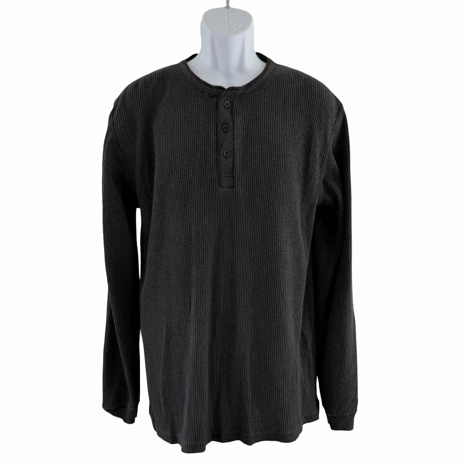 Vintage Thermal Henley Mens XL Charcoal Gray Dexter Morgan Kill Shirt Y2K Grunge Unisex T-shirt, Sweatshirt, Hoodie, Long Sleeve Tee - T-Shirt, Sweatshirt, Hoodie