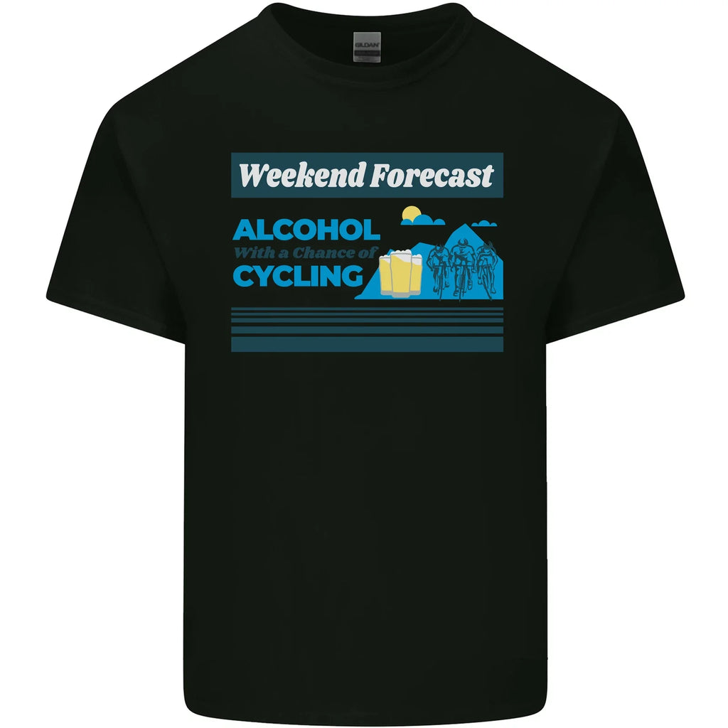 Cycling Weekend Forecast Funny Beer Alcohol Mens Light Cotton T-Shirt Unisex T-shirt, Sweatshirt, Hoodie, Long Sleeve Tee - T-Shirt, Sweatshirt, Hoodie