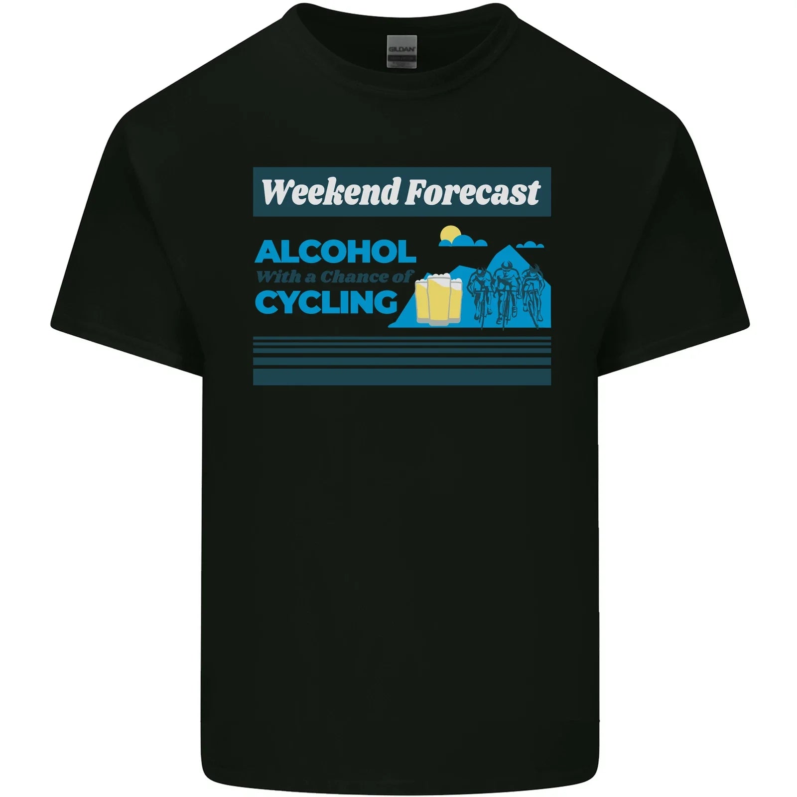 Cycling Weekend Forecast Funny Beer Alcohol Mens Light Cotton T-Shirt Unisex T-shirt, Sweatshirt, Hoodie, Long Sleeve Tee - T-Shirt, Sweatshirt, Hoodie