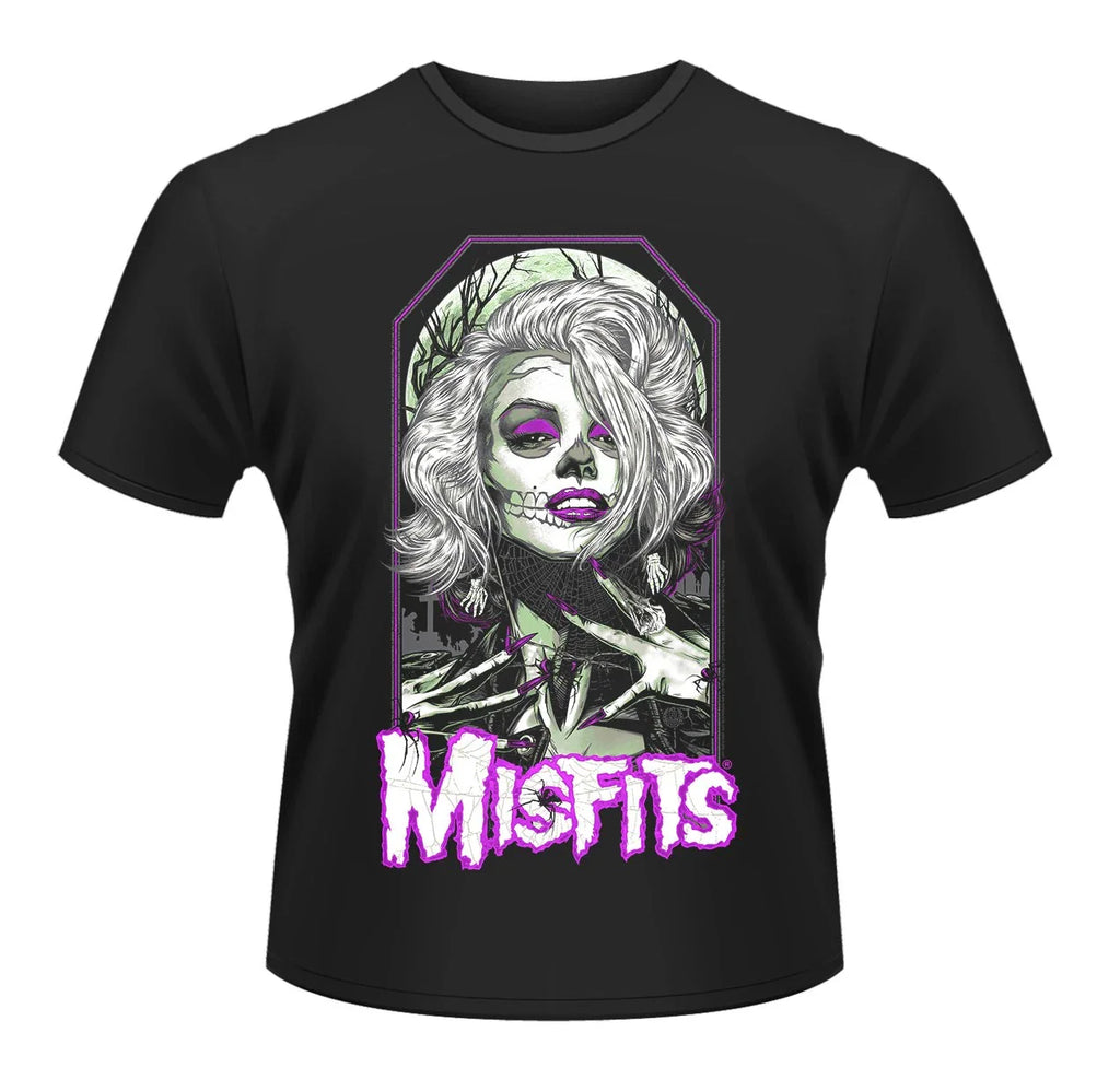 Misfits Female Sugar Skull Punk Rock Official Tee T-Shirt Mens Unisex T-shirt, Sweatshirt, Hoodie, Long Sleeve Tee - T-Shirt, Sweatshirt, Hoodie