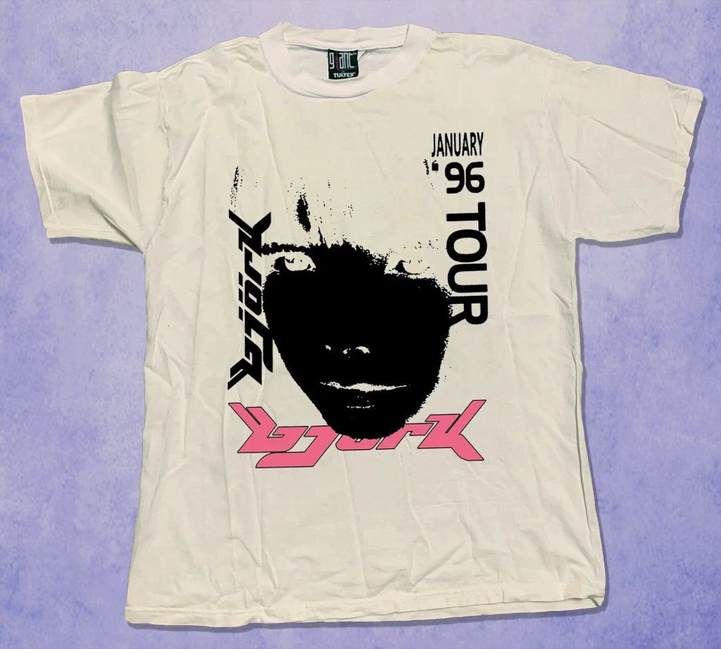Bjork Japan Tour 96 T-shirt , Unisex shirt Unisex T-shirt, Sweatshirt, Hoodie, Long Sleeve Tee - T-Shirt, Sweatshirt, Hoodie