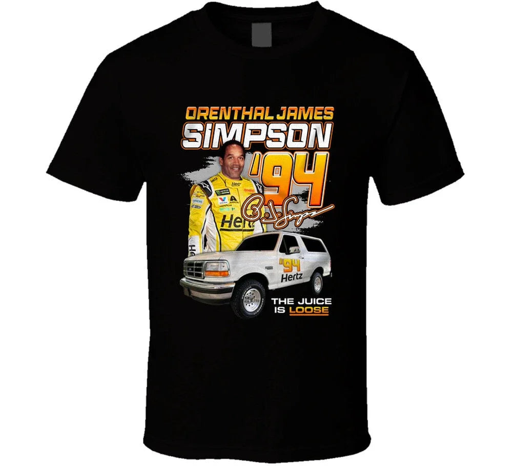 O.j. Simpson The Juice Is Loose Racing Inspired T Shirt Unisex T-shirt, Sweatshirt, Hoodie, Long Sleeve Tee - T-Shirt, Sweatshirt, Hoodie
