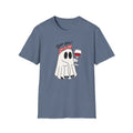 Boo-gie Ghost Unisex T-Shirt, Halloween Shirt, Cute Ghost Tee, Wine Lover Unisex T-shirt, Sweatshirt, Hoodie, Long Sleeve Tee - T-Shirt, Sweatshirt, Hoodie