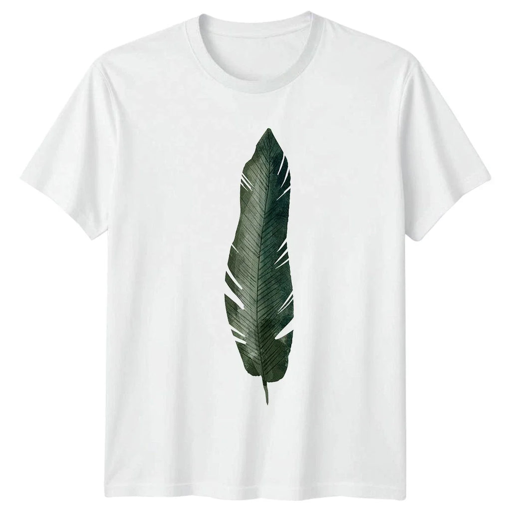 Tropical Watercolor Leaf Botanical Foliage T-Shirt Jungle Aesthetic Nature Unisex T-shirt, Sweatshirt, Hoodie, Long Sleeve Tee - T-Shirt, Sweatshirt, Hoodie