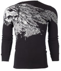 Xtreme Couture by Affliction Men's Thermal Shirt ANTIQUATED Skull Biker Black Unisex T-shirt, Sweatshirt, Hoodie, Long Sleeve Tee - T-Shirt, Sweatshirt, Hoodie