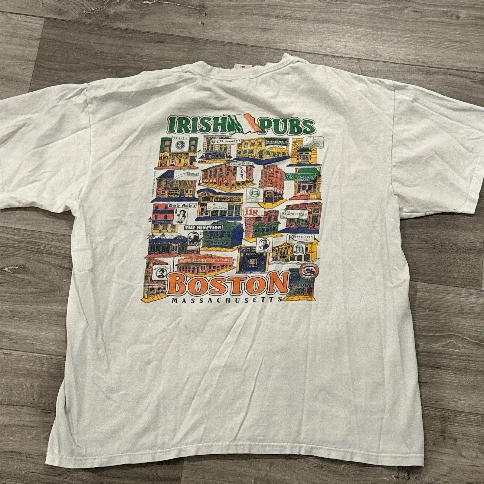 VINTAGE Irish pubs In Boston TEE SHIRT beer shirt Mens XL Unisex T-shirt, Sweatshirt, Hoodie, Long Sleeve Tee - T-Shirt, Sweatshirt, Hoodie