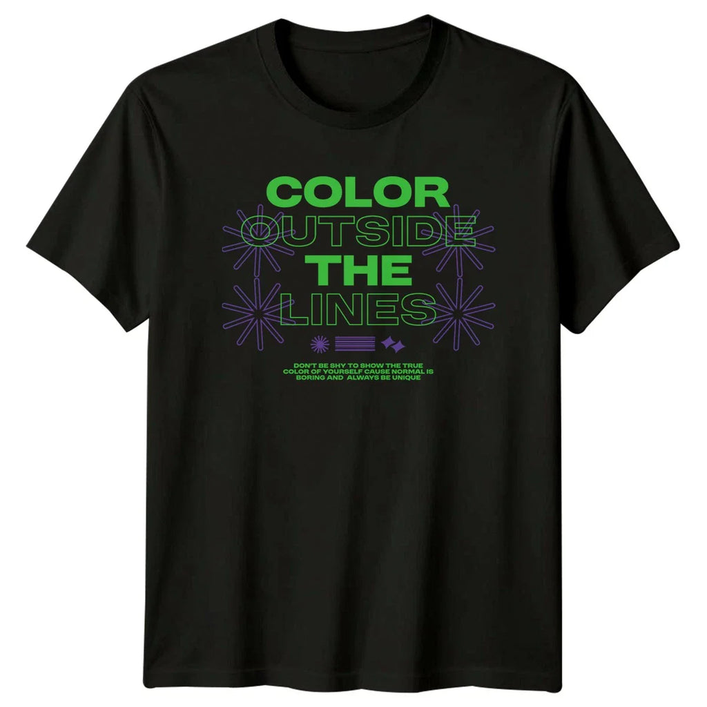 Color Outside The Lines T-Shirt Creative Art Motivation Gift For Him And Her Unisex T-shirt, Sweatshirt, Hoodie, Long Sleeve Tee - T-Shirt, Sweatshirt, Hoodie